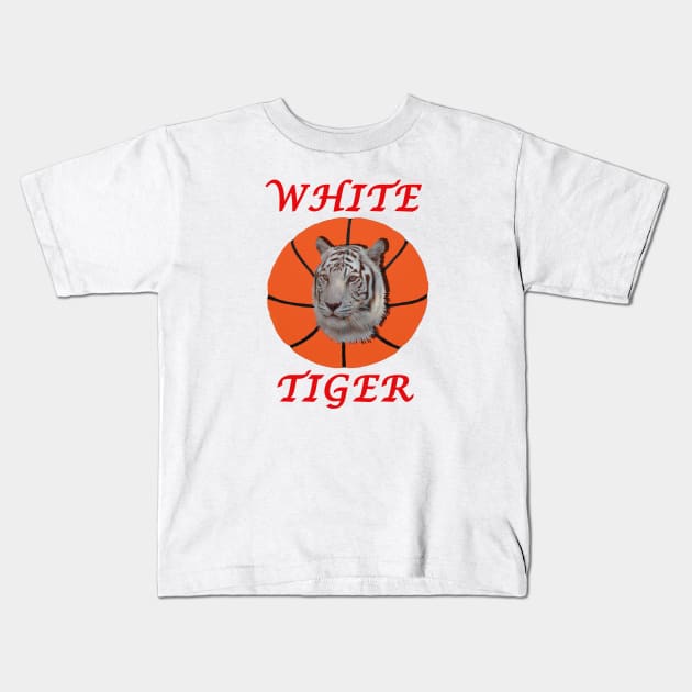 White Tiger Kids T-Shirt by wael store